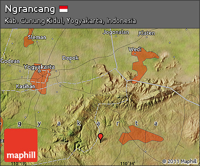 Satellite Map of Ngrancang