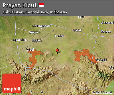 Satellite Map of Prayan Kidul
