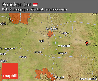 Satellite Map of Punukan Lor