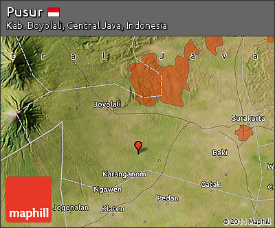 Satellite Map of Pusur