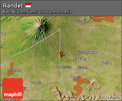 Satellite Map of Randet