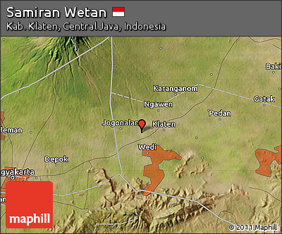 Satellite Map of Samiran Wetan