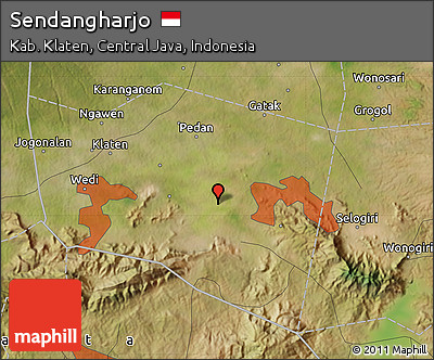 Satellite Map of Sendangharjo