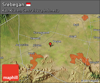 Satellite Map of Srebegan