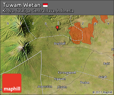Satellite Map of Tuwam Wetan