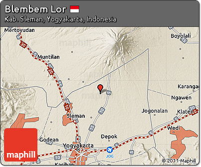 Shaded Relief Map of Blembem Lor