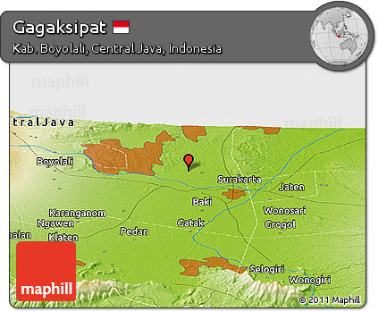 Physical Panoramic Map of Gagaksipat