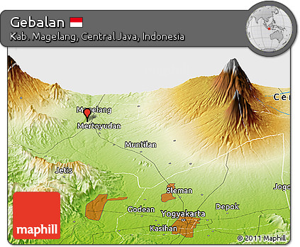 Physical Panoramic Map of Gebalan