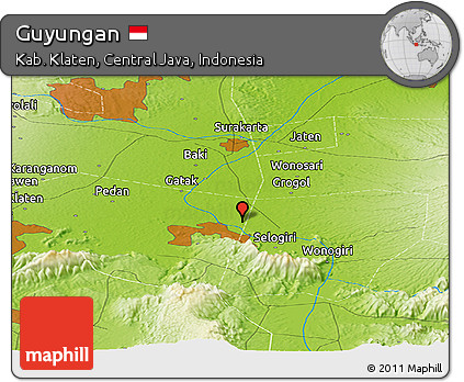 Physical Panoramic Map of Guyungan
