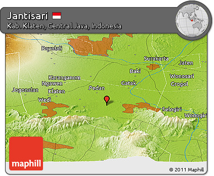 Physical Panoramic Map of Jantisari
