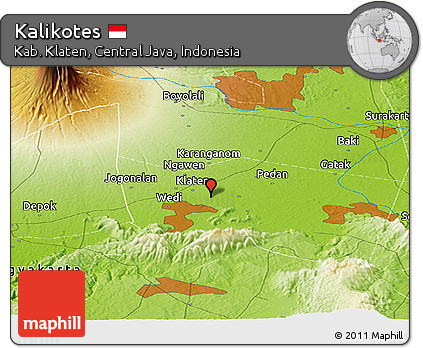 Physical Panoramic Map of Kalikotes