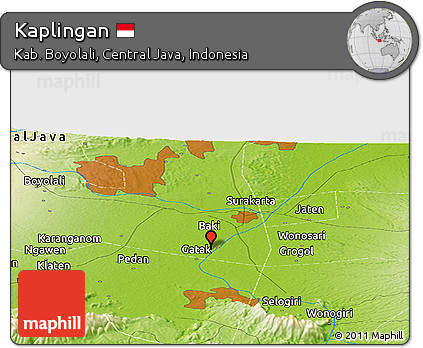 Physical Panoramic Map of Kaplingan