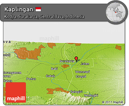Physical Panoramic Map of Kaplingan