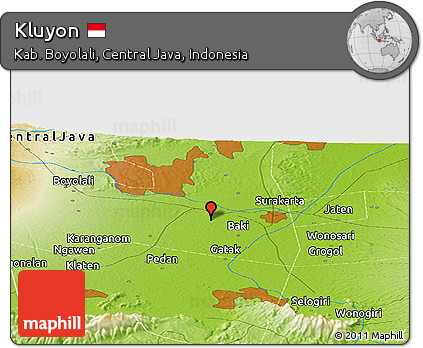 Physical Panoramic Map of Kluyon