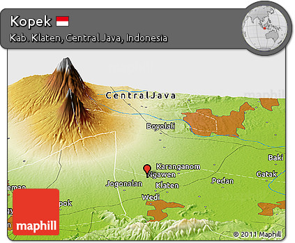 Physical Panoramic Map of Kopek