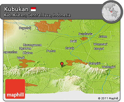 Physical Panoramic Map of Kubukan