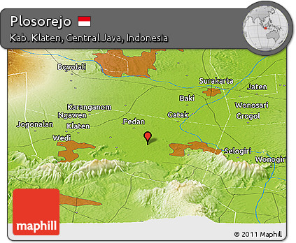 Physical Panoramic Map of Plosorejo
