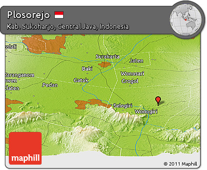 Physical Panoramic Map of Plosorejo