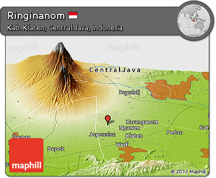 Physical Panoramic Map of Ringinanom
