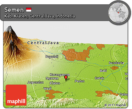 Physical Panoramic Map of Semen