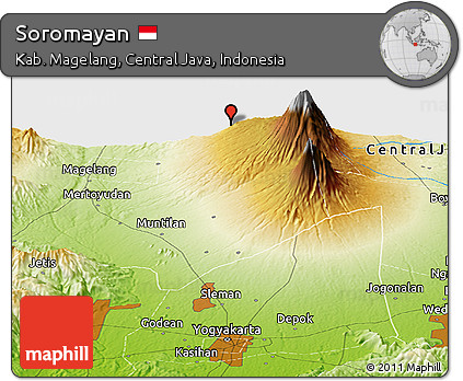Physical Panoramic Map of Soromayan