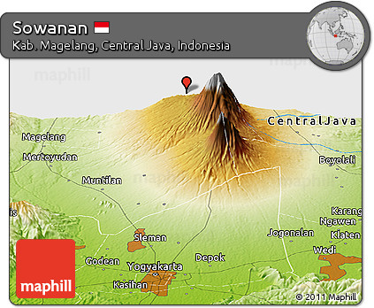 Physical Panoramic Map of Sowanan