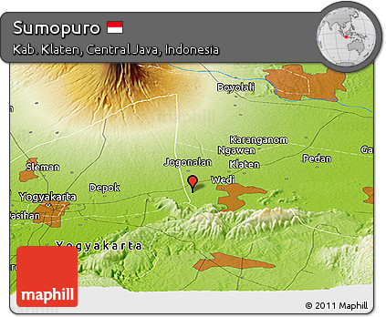 Physical Panoramic Map of Sumopuro