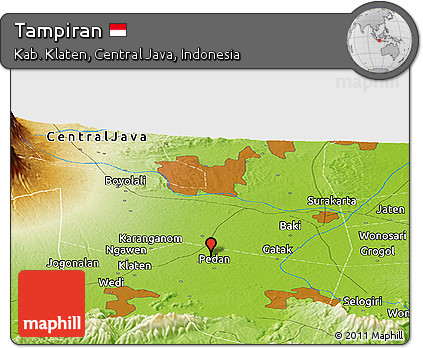 Physical Panoramic Map of Tampiran