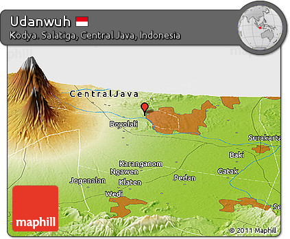 Physical Panoramic Map of Udanwuh