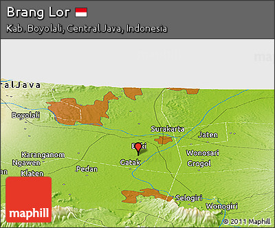Physical Panoramic Map of Brang Lor