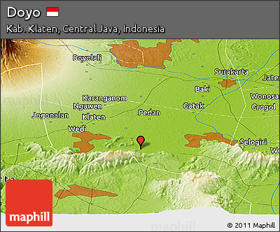 Physical Panoramic Map of Doyo
