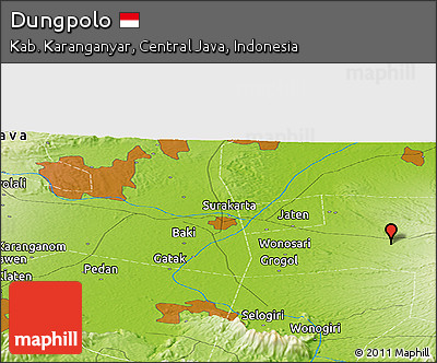 Physical Panoramic Map of Dungpolo