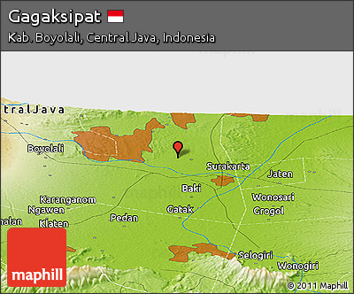 Physical Panoramic Map of Gagaksipat