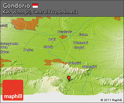Physical Panoramic Map of Gondorio