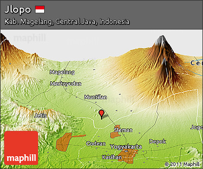 Physical Panoramic Map of Jlopo
