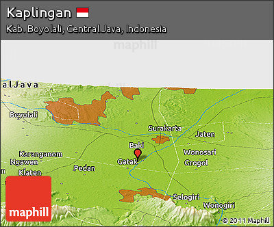 Physical Panoramic Map of Kaplingan