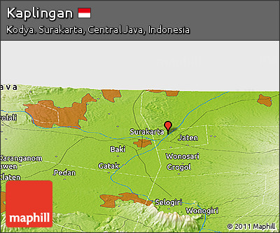 Physical Panoramic Map of Kaplingan