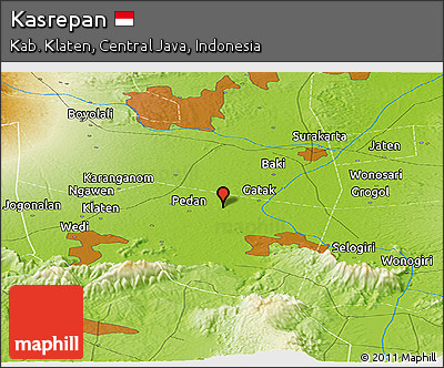Physical Panoramic Map of Kasrepan