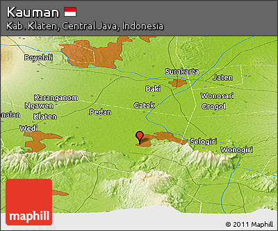 Physical Panoramic Map of Kauman