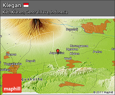 Physical Panoramic Map of Klegan