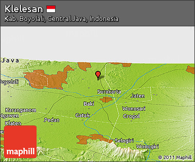 Physical Panoramic Map of Klelesan