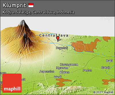 Physical Panoramic Map of Klumprit