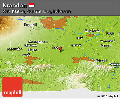 Physical Panoramic Map of Krandon