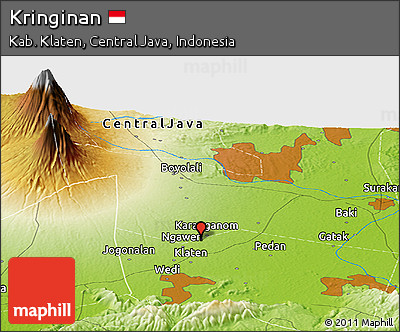 Physical Panoramic Map of Kringinan
