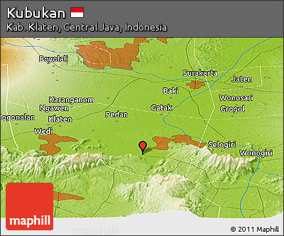 Physical Panoramic Map of Kubukan