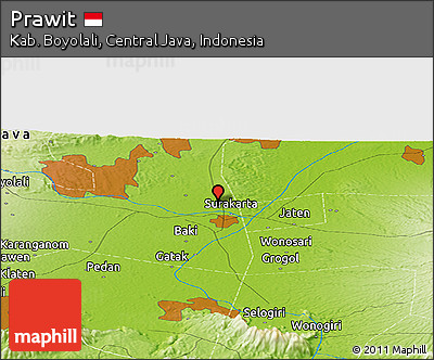 Physical Panoramic Map of Prawit