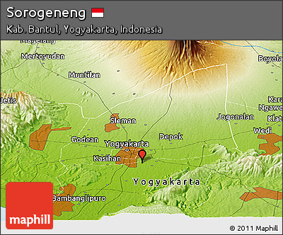 Physical Panoramic Map of Sorogeneng