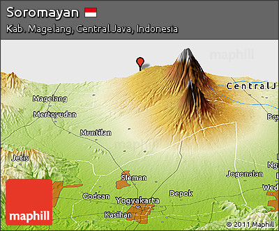 Physical Panoramic Map of Soromayan