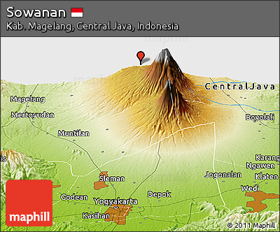 Physical Panoramic Map of Sowanan
