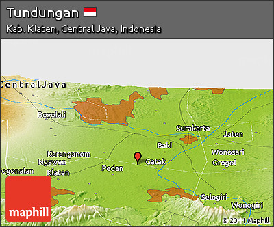 Physical Panoramic Map of Tundungan